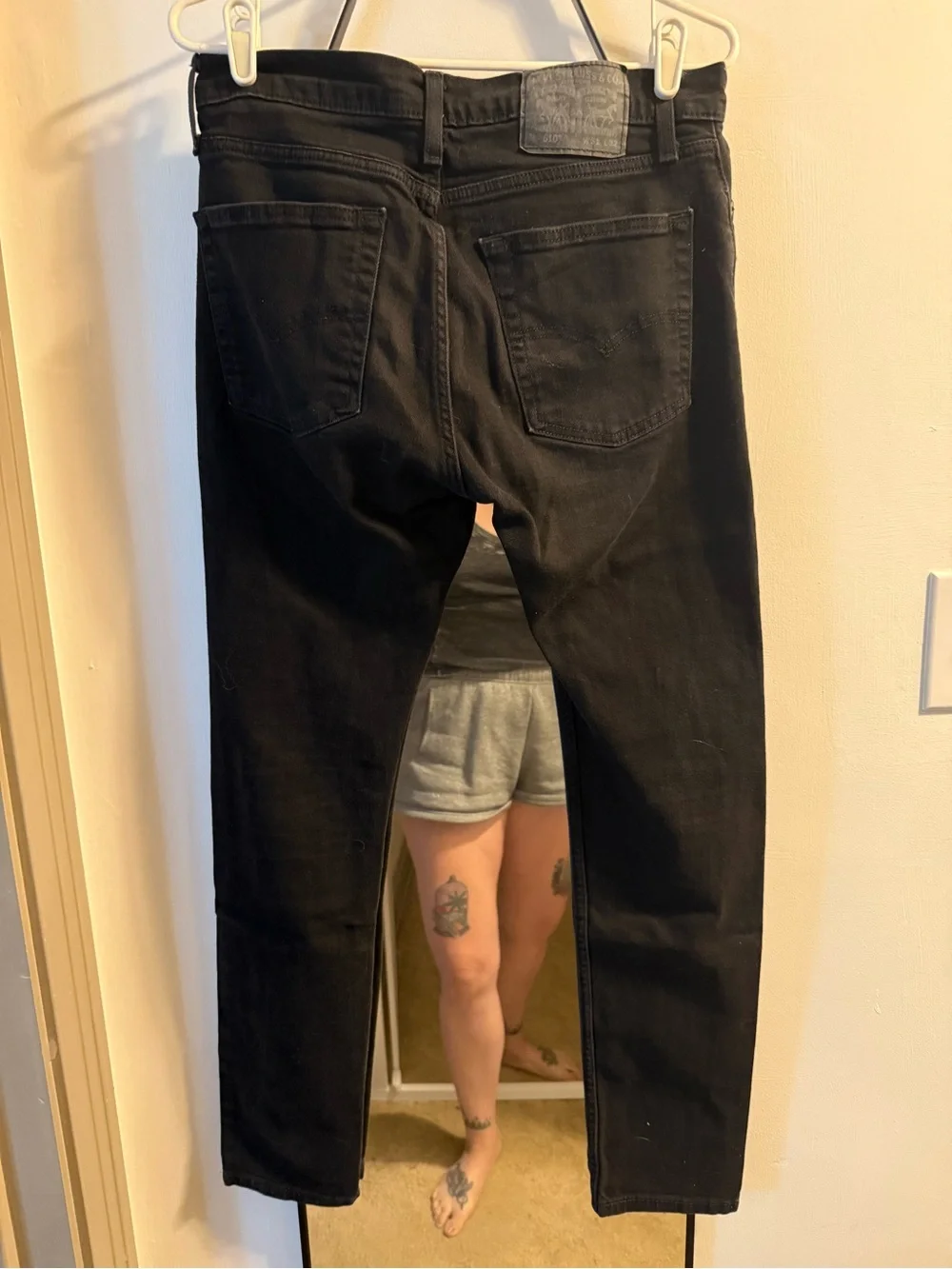 Mens Levi’s Black 510 Skinny Jeans